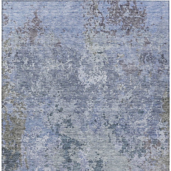 Homeroots 3' Stylish Beige And Brown Abstract Washable Indoor-outdoor Area Rug For Versatile Home Décor 8' X 10' Polyester 605539