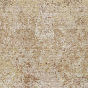 Homeroots 3' Stylish Beige And Brown Abstract Washable Indoor-outdoor Area Rug For Versatile Home Décor 3' X 5' Polyester 605542