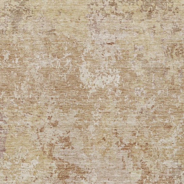 Homeroots 3' Stylish Beige And Brown Abstract Washable Indoor-outdoor Area Rug For Versatile Home Décor 10' X 14' Polyester 605547