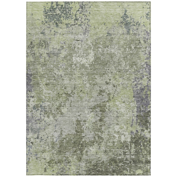 Homeroots 3' Stylish Beige And Brown Abstract Washable Indoor-outdoor Area Rug For Versatile Home Décor 5' X 8' Polyester 605549