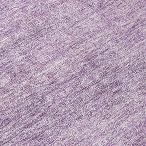 Homeroots 3' Transform Your Space With A Stunning Lavender And Purple Abstract Washable Area Rug For All Use 8' Round Polyester 605556