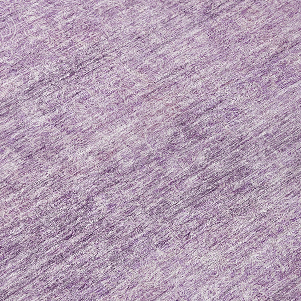 Homeroots 3' Transform Your Space With A Stunning Lavender And Purple Abstract Washable Area Rug For All Use 8' Round Polyester 605556