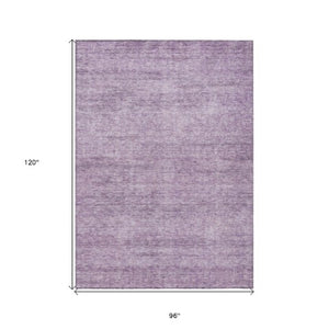 Homeroots 3' Transform Your Space With A Stunning Lavender And Purple Abstract Washable Area Rug For All Use 8' X 10' Polyester 605557