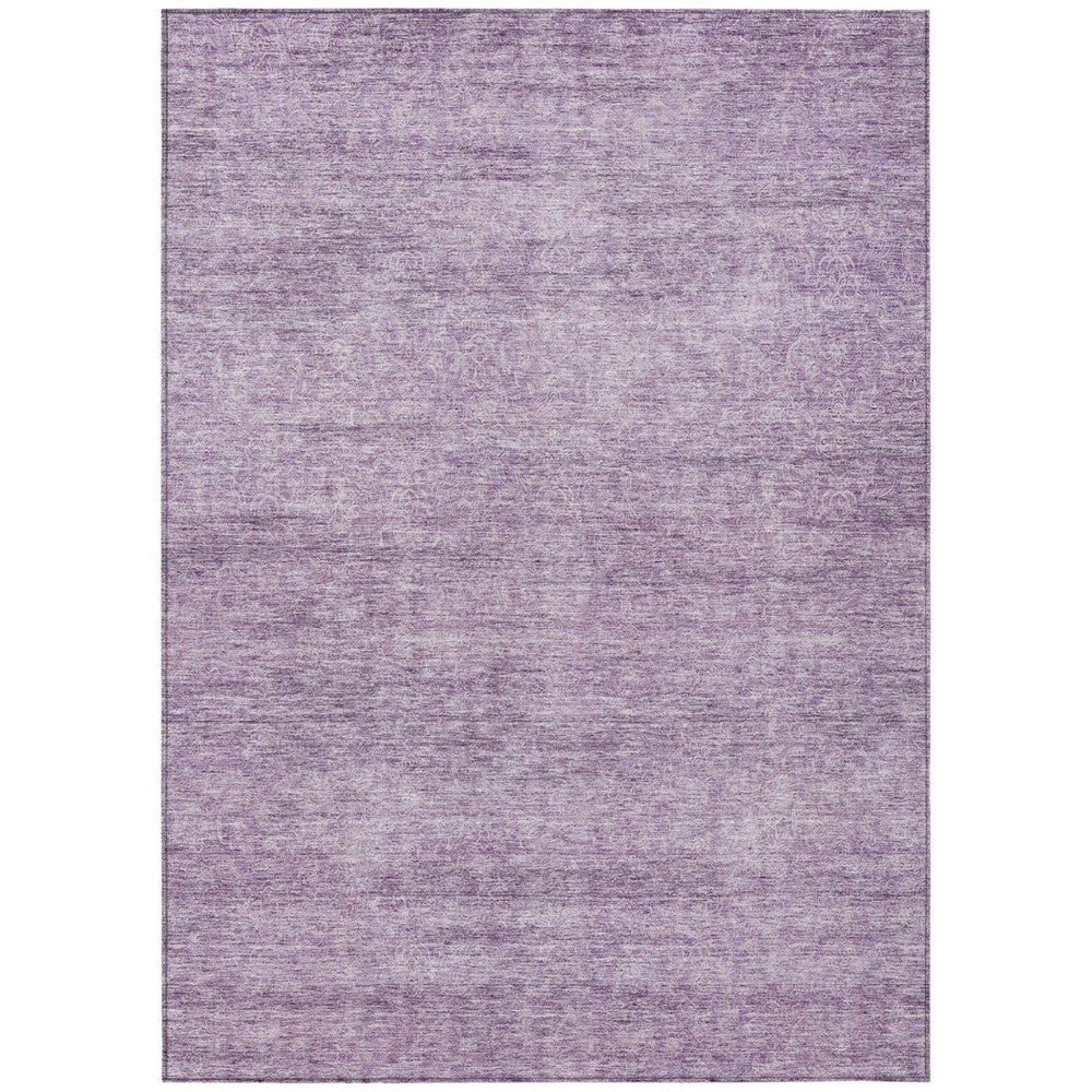 HomeRoots 9' X 12' Colorful Lavender & Purple Abstract Indoor/Outdoor Area Rug - Machine Washable & Durable 605558