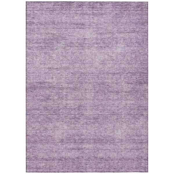HomeRoots 9' X 12' Colorful Lavender & Purple Abstract Indoor/Outdoor Area Rug - Machine Washable & Durable 605558