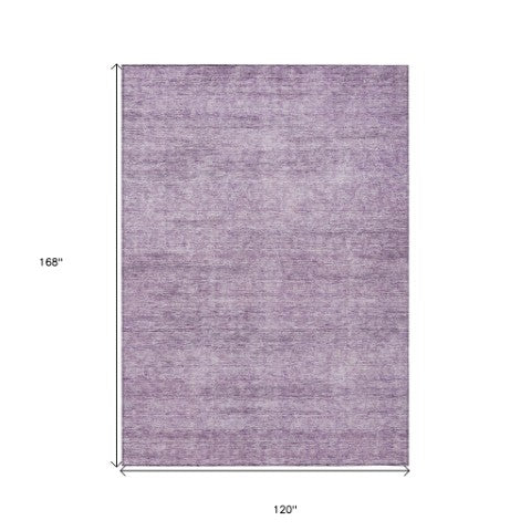 Homeroots 3' Transform Your Space With A Stunning Lavender And Purple Abstract Washable Area Rug For All Use 10' X 14' Polyester 605559