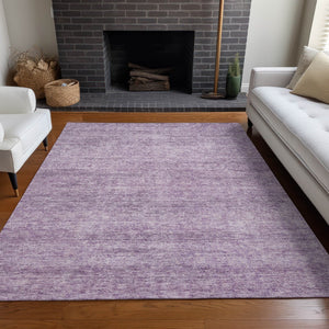 Homeroots 3' Transform Your Space With A Stunning Lavender And Purple Abstract Washable Area Rug For All Use 10' X 14' Polyester 605559