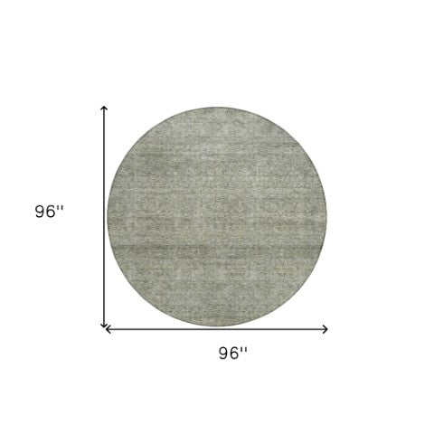 Homeroots 3' Transform Your Space With A Stunning Lavender And Purple Abstract Washable Area Rug For All Use 8' Round Polyester 605562