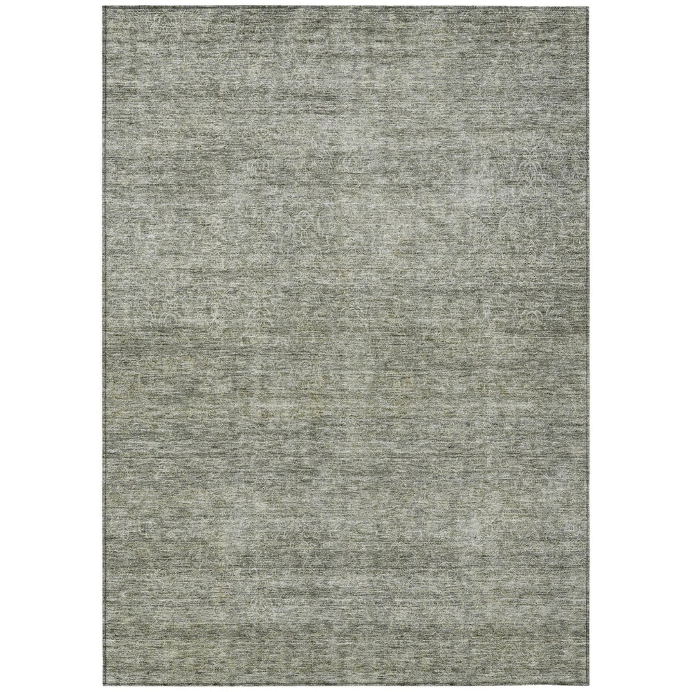 HomeRoots 9' X 12' Sage and Ivory Abstract Area Rug – Stylish, Washable, and Outdoor-Ready for Modern Spaces 605564