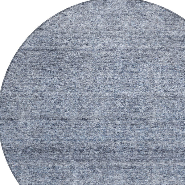 Homeroots 3' Transform Your Space With A Stunning Lavender And Purple Abstract Washable Area Rug For All Use 8' Round Polyester 605574