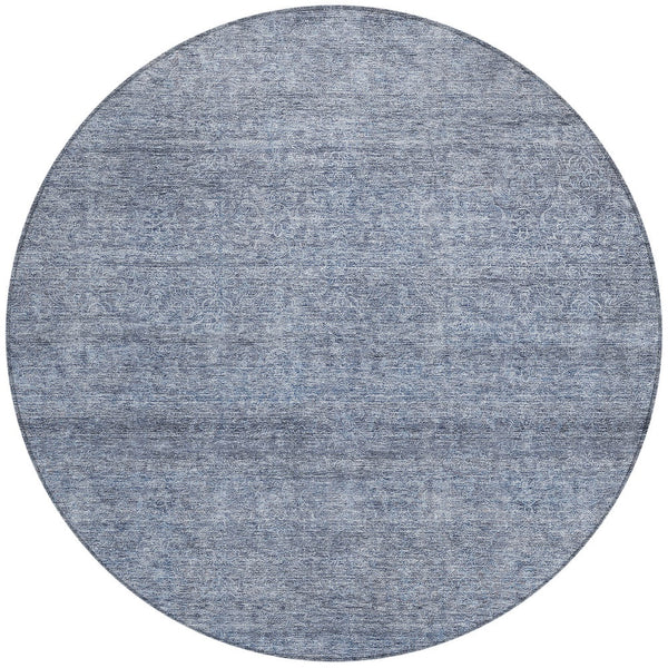 Homeroots 3' Transform Your Space With A Stunning Lavender And Purple Abstract Washable Area Rug For All Use 8' Round Polyester 605574