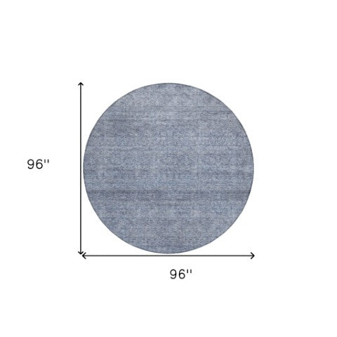 Homeroots 3' Transform Your Space With A Stunning Lavender And Purple Abstract Washable Area Rug For All Use 8' Round Polyester 605574