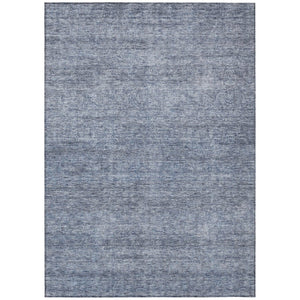 HomeRoots 5' Sky Blue and Ivory Abstract Area Rug - Stylish, Durable, Washable Design for Indoor & Outdoor Use 8' X 10' 605575