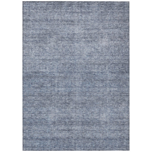 HomeRoots 5' Sky Blue and Ivory Abstract Area Rug - Stylish, Durable, Washable Design for Indoor & Outdoor Use 10' X 14' 605577