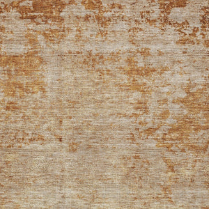 Homeroots 3' Copper And Terra Cotta Abstract Washable Area Rug For Stylish Indoor And Outdoor Spaces 3' X 5' Polyester 605578