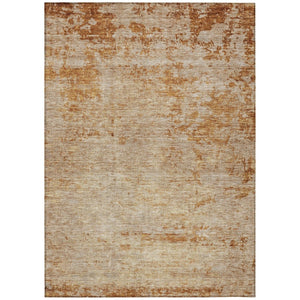 HomeRoots 5' Copper and Terra Cotta Abstract Area Rug – Stylish, Washable Design for Indoor and Outdoor Use 8' X 10' 605581
