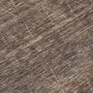 Homeroots 3' Coffee And Ivory Geometric Washable Area Rug For Indoor And Outdoor Spaces – Durable Design 8' Round Polyester 605586