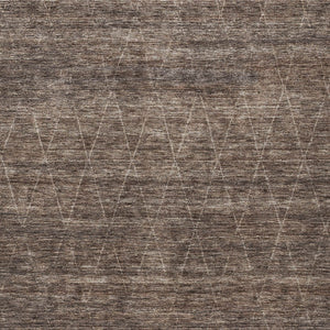 Homeroots 3' Coffee And Ivory Geometric Washable Area Rug For Indoor And Outdoor Spaces – Durable Design 10' X 14' Polyester 605589