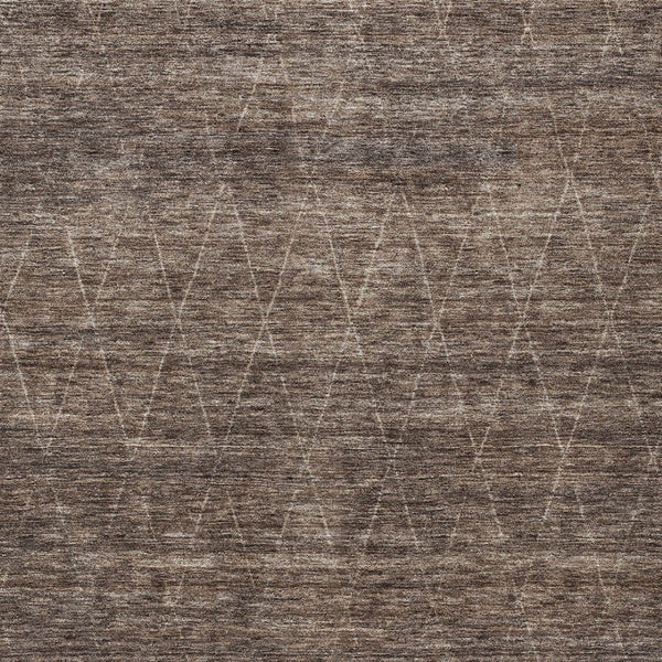 Homeroots 3' Coffee And Ivory Geometric Washable Area Rug For Indoor And Outdoor Spaces – Durable Design 10' X 14' Polyester 605589