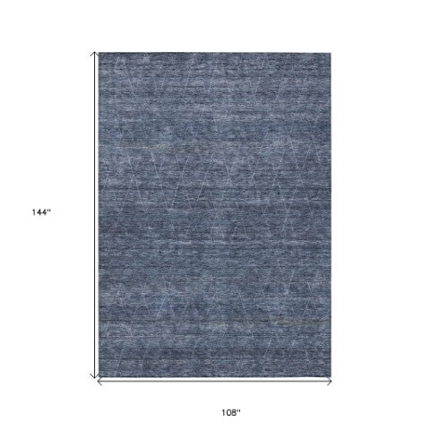 Homeroots 3' Coffee And Ivory Geometric Washable Area Rug For Indoor And Outdoor Spaces – Durable Design 9' X 12' Polyester 605594