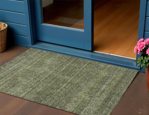 Homeroots 3' Coffee And Ivory Geometric Washable Area Rug For Indoor And Outdoor Spaces – Durable Design 3' X 5' Polyester 605596