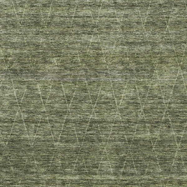 Homeroots 3' Coffee And Ivory Geometric Washable Area Rug For Indoor And Outdoor Spaces – Durable Design 3' X 5' Polyester 605596