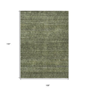 Homeroots 3' Coffee And Ivory Geometric Washable Area Rug For Indoor And Outdoor Spaces – Durable Design 9' X 12' Polyester 605600