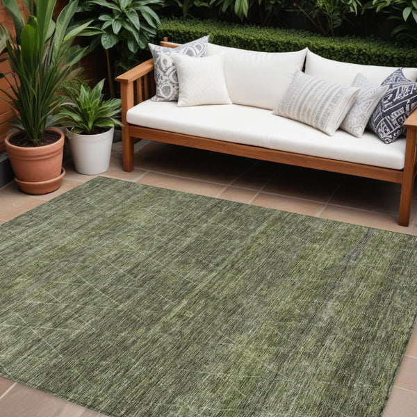 Homeroots 3' Coffee And Ivory Geometric Washable Area Rug For Indoor And Outdoor Spaces – Durable Design 10' X 14' Polyester 605601