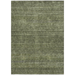 Homeroots 3' Coffee And Ivory Geometric Washable Area Rug For Indoor And Outdoor Spaces – Durable Design 10' X 14' Polyester 605601