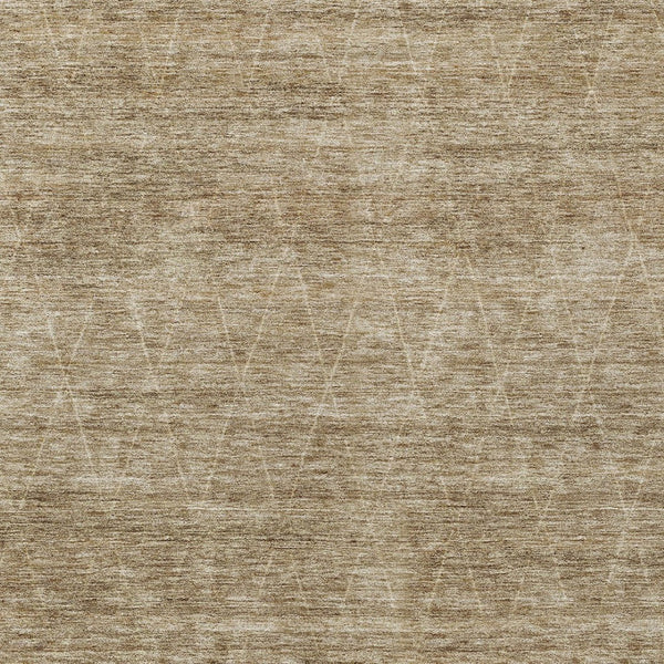 Homeroots 3' Coffee And Ivory Geometric Washable Area Rug For Indoor And Outdoor Spaces – Durable Design 10' X 14' Polyester 605607