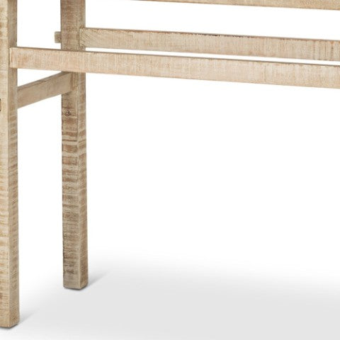 Homeroots 54" Natural Solid Wood Distressed Console Table - Versatile, Durable Design For Any Home Décor Style   605610