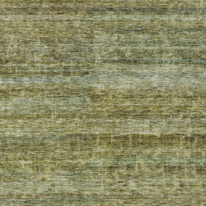 Homeroots 3' Stylish Olive Green And Brown Striped Washable Rug For Indoor And Outdoor Spaces, Durable Design 9' X 12' Polyester 605624