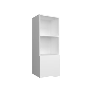 English Elm Wall Engineered Wood Cabinet with Single Door and Two Shelves for Kitchen Storage, Modern Durable Design White 44.09 L x 16.14 W x 2.76 H B097P250867
