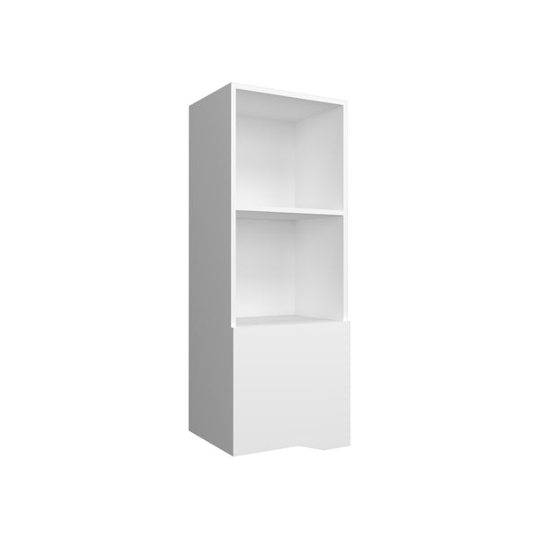English Elm Wall Engineered Wood Cabinet with Single Door and Two Shelves for Kitchen Storage, Modern Durable Design White 44.09 L x 16.14 W x 2.76 H B097P250867