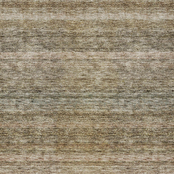 Homeroots 3' Artichoke Green And Gray Striped Washable Area Rug - Durable, Stylish For Indoor And Outdoor Use 9' X 12' Polyester 605642