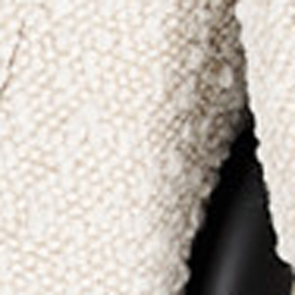 HomeRoots Cream Boucle Dining Arm Chair with Modern Metal Legs - Chic Comfort for Dining & Accent Spaces 605665