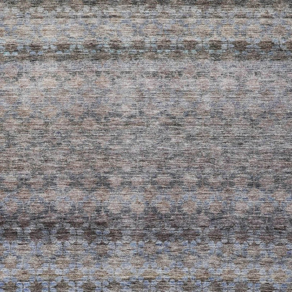 Homeroots 3' Artichoke Green And Beige Striped Washable Area Rug For Indoor And Outdoor Spaces, Durable Design 8' X 10' Polyester 605690