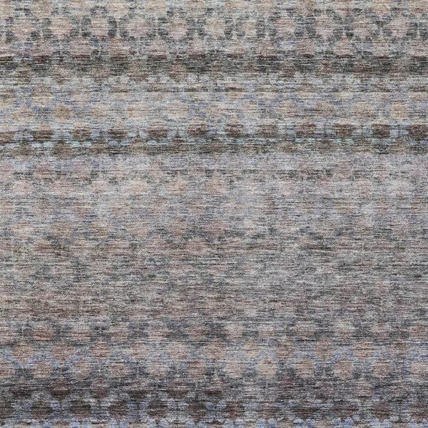 Homeroots 3' Artichoke Green And Beige Striped Washable Area Rug For Indoor And Outdoor Spaces, Durable Design 9' X 12' Polyester 605691