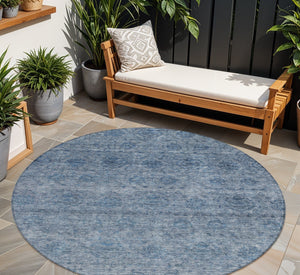 Homeroots 3' Brown And Tan Floral Washable Area Rug – Perfect For Indoor And Outdoor Living Spaces 8' Round Polyester 605719