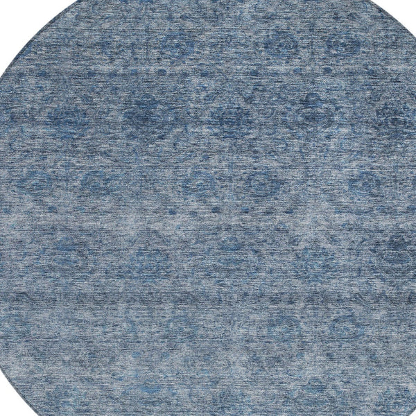 Homeroots 3' Brown And Tan Floral Washable Area Rug – Perfect For Indoor And Outdoor Living Spaces 8' Round Polyester 605719