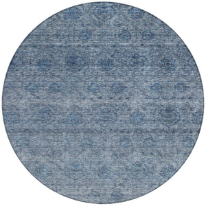 Homeroots 3' Brown And Tan Floral Washable Area Rug – Perfect For Indoor And Outdoor Living Spaces 8' Round Polyester 605719