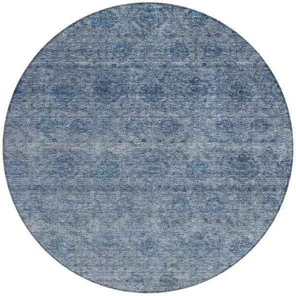 Homeroots 3' Brown And Tan Floral Washable Area Rug – Perfect For Indoor And Outdoor Living Spaces 8' Round Polyester 605719