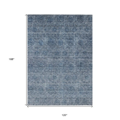 Homeroots 3' Brown And Tan Floral Washable Area Rug – Perfect For Indoor And Outdoor Living Spaces 10' X 14' Polyester 605722