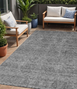 Homeroots 3' Brown And Tan Floral Washable Area Rug – Perfect For Indoor And Outdoor Living Spaces 5' X 8' Polyester 605724