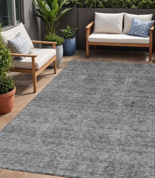 Homeroots 3' Brown And Tan Floral Washable Area Rug – Perfect For Indoor And Outdoor Living Spaces 5' X 8' Polyester 605724