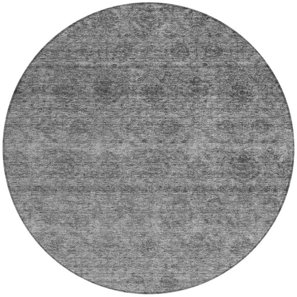 Homeroots 3' Brown And Tan Floral Washable Area Rug – Perfect For Indoor And Outdoor Living Spaces 8' Round Polyester 605725