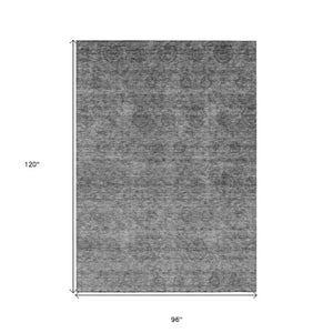 Homeroots 3' Brown And Tan Floral Washable Area Rug – Perfect For Indoor And Outdoor Living Spaces 8' X 10' Polyester 605726