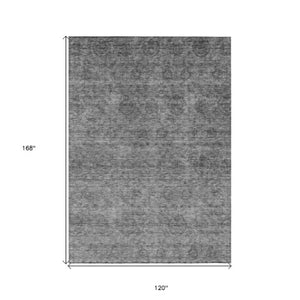 Homeroots 3' Brown And Tan Floral Washable Area Rug – Perfect For Indoor And Outdoor Living Spaces 10' X 14' Polyester 605728