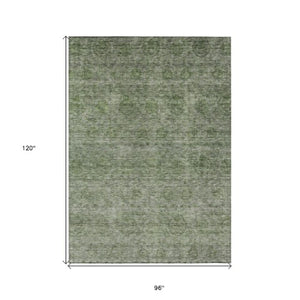 Homeroots 3' Brown And Tan Floral Washable Area Rug – Perfect For Indoor And Outdoor Living Spaces 8' X 10' Polyester 605732