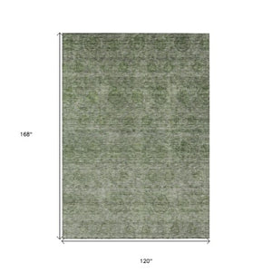 Homeroots 3' Brown And Tan Floral Washable Area Rug – Perfect For Indoor And Outdoor Living Spaces 10' X 14' Polyester 605734